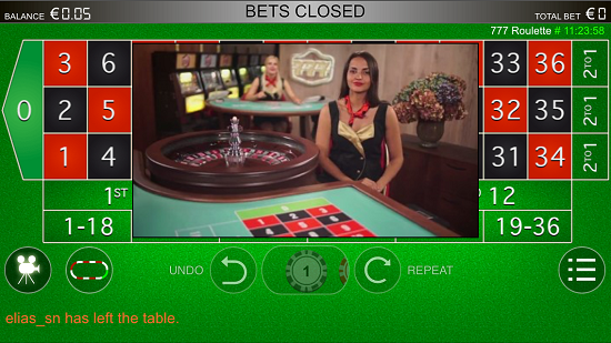 Play live roulette on your smartphone of Apple, Samsung or HTC mobile