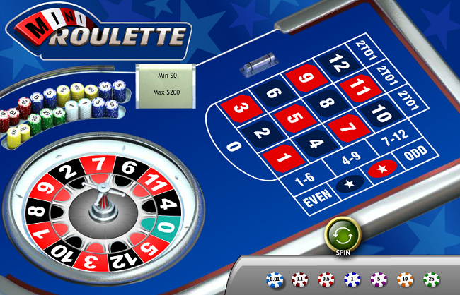 Playtech software for mini roulette