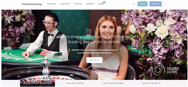 evolution gaming software