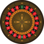 roulette wheel with 2 zero american style