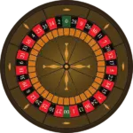 roulette wheel with 2 zero american style